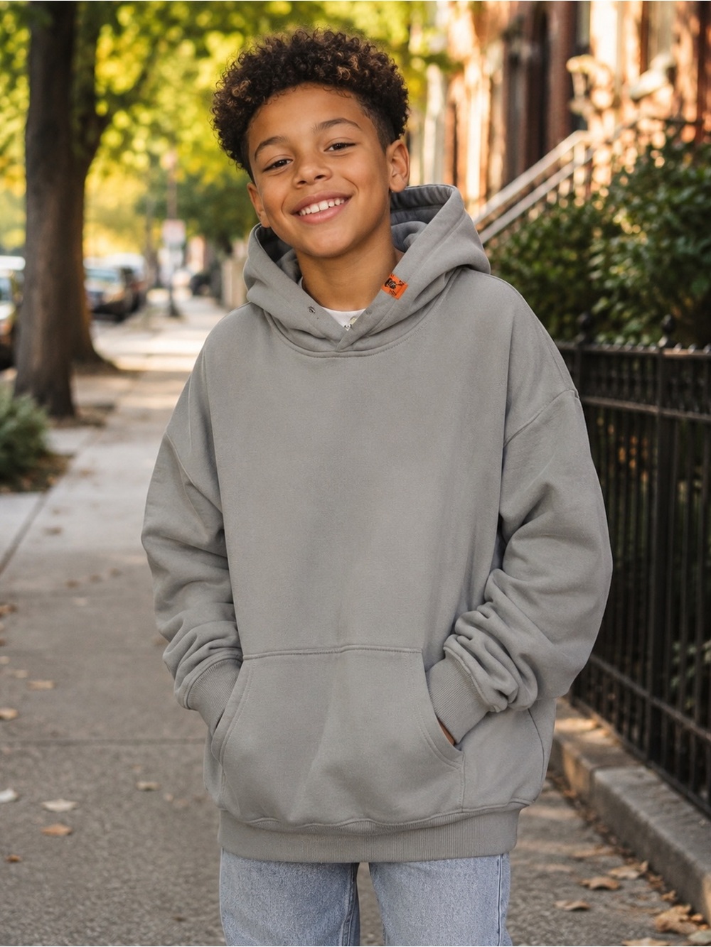 NWT Brand X Studio Gray Hoodie Size XS. Unisex. Retail $88.